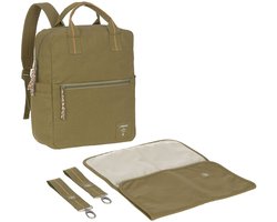 Lässig Luiertas Rugzak Little One & Me Square Backpack Big Gots Olive Kaki