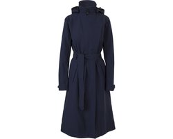 AGU Trench Coat Long Urban Outdoor - Dames regenjas - Blauw - Maat L
