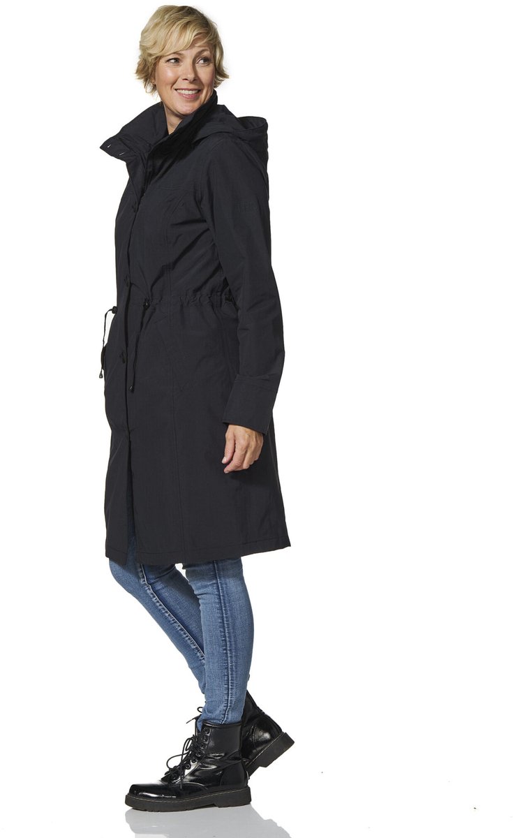 Happy Rainy Days Lange Regenjas Dames Porto Zwart