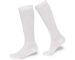 Compressiekousen - Steunkousen - Duopack - Man - Wit - Maat L/XL