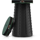 Buvel Opvouwbare kruk - Kruk - Krukje - Inklapbaar - Telescopisch - Visstoel - Verstelbaar - Voetensteun - Groen