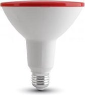 LED spot - Rood - 15W - PAR38 - E27 - IP65 -1200 Lumen