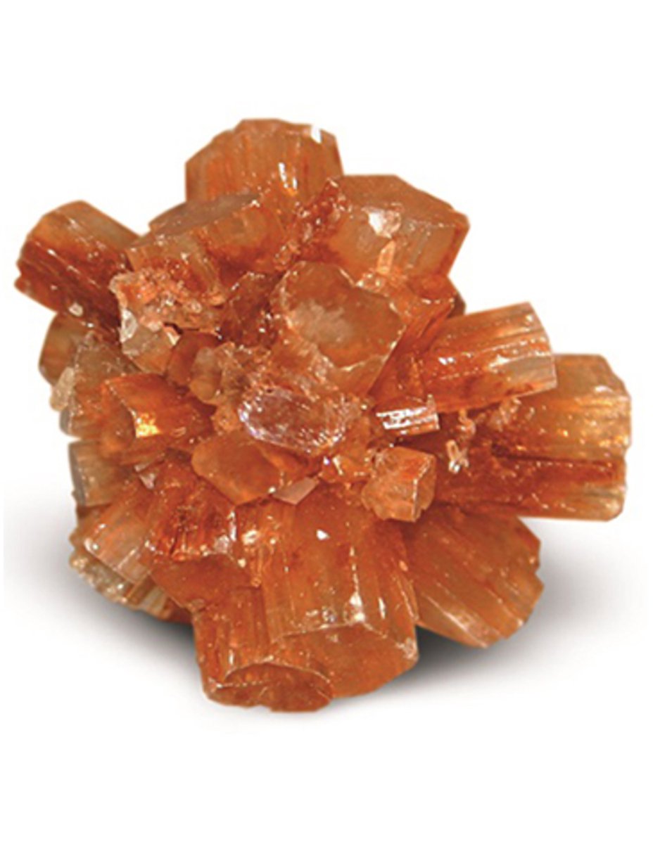Ruben Robijn Aragonietroosje van 10 - 30 gram Bruin