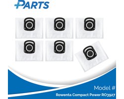 Rowenta Compact Power RO3927 Stofzakken (6 Stuks, Plus.Parts® alternatief voor ZR200540)