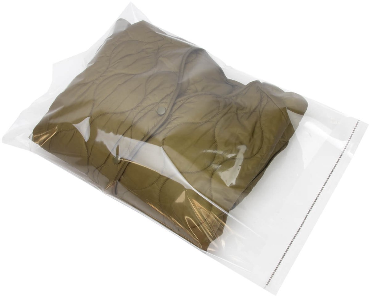ROTIM Kledingzak transparant - 100 stuks - kledingzak transparant S - 225x305mm (bxh) - Kledingzakken Plastic