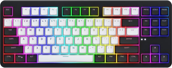 HATOR Rockfall 3 TKL Wireless toetsenbord Gamen USB + RF Wireless + Bluetooth QWERTY Oekraïens Zwart