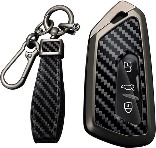 MEDZUK 5 kleuren sleutelhoes, compatibel met BMW i4 G26 M50 2021-2024 2025, autosleutelhoes met sleutelhanger, sleutelbehuizing, accessoires, beschermhoes (roze