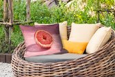 Coussins d'extérieur - Jardin - Pamplemousse - Rose - Disco - Brillant - 50x30 cm