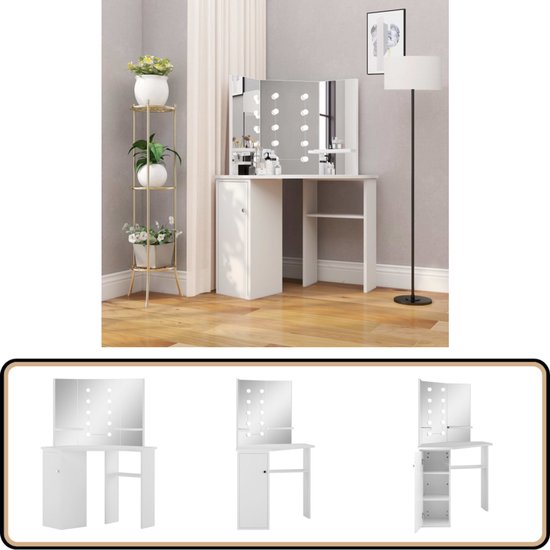 Vicco Hoekkaptafel Sofia Wit kopen