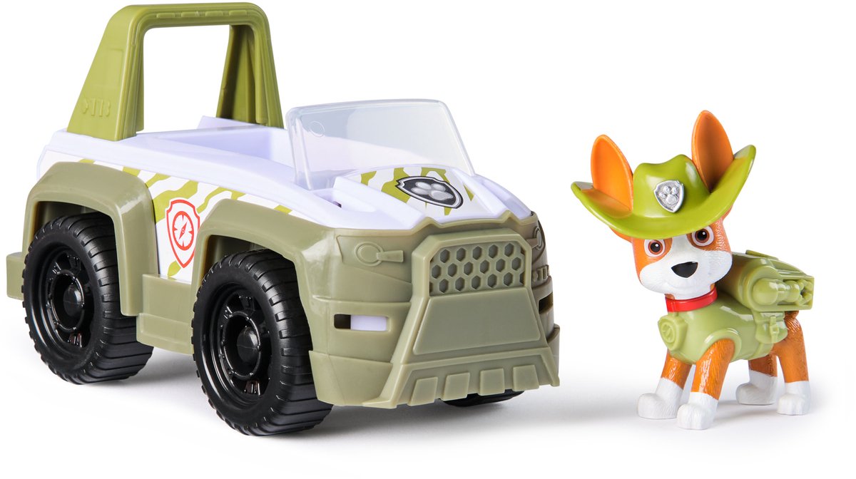 PAW Patrol - Tracker's Jungle Cruiser - speelgoedauto met speelfiguur