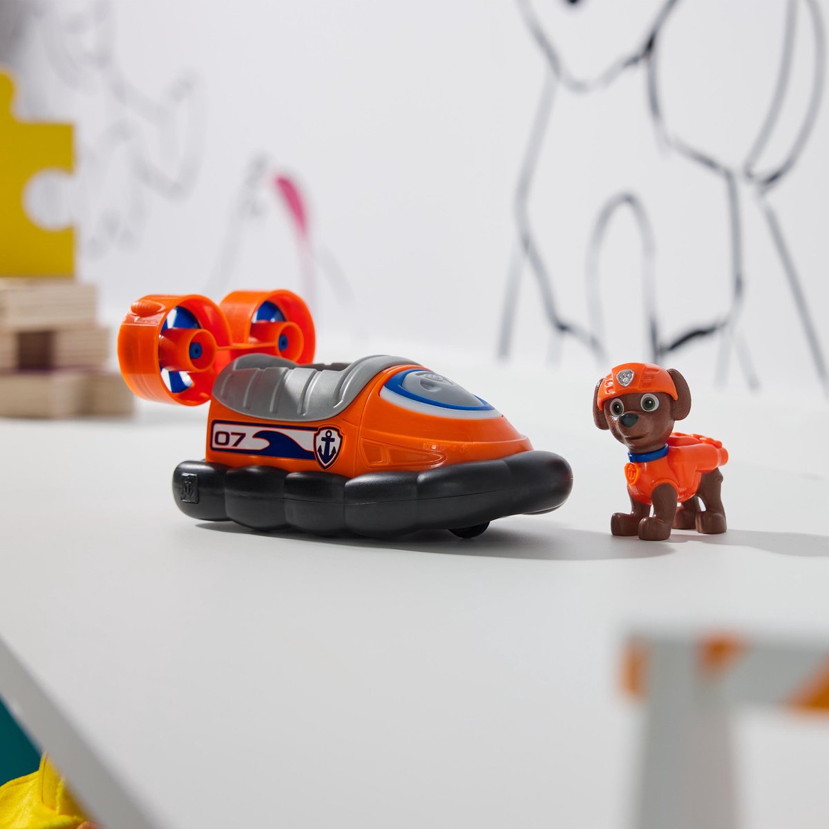 PAW Patrol - Zuma's Hovercraft - speelgoedauto met speelfiguur — afbeelding 19