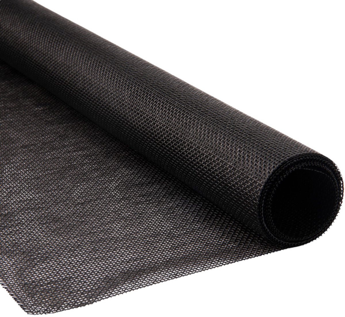 Pvc gaasdoek / meshdoek / gaasnet - 250gr Zwart - 75% windreductie - per meter