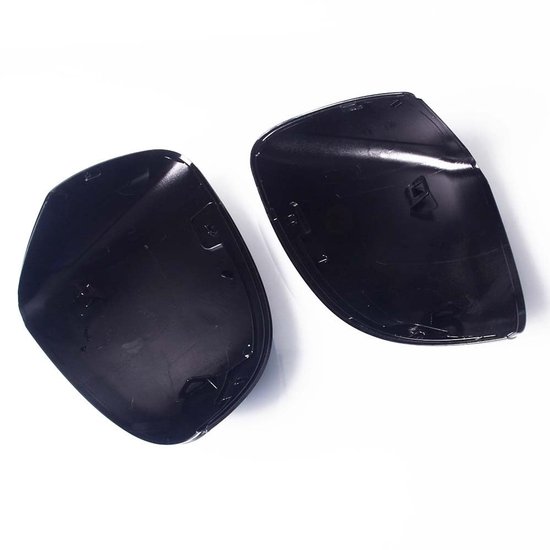 Qiilu 2 stks Auto Wing Spiegel Covers, Glossy Zwart