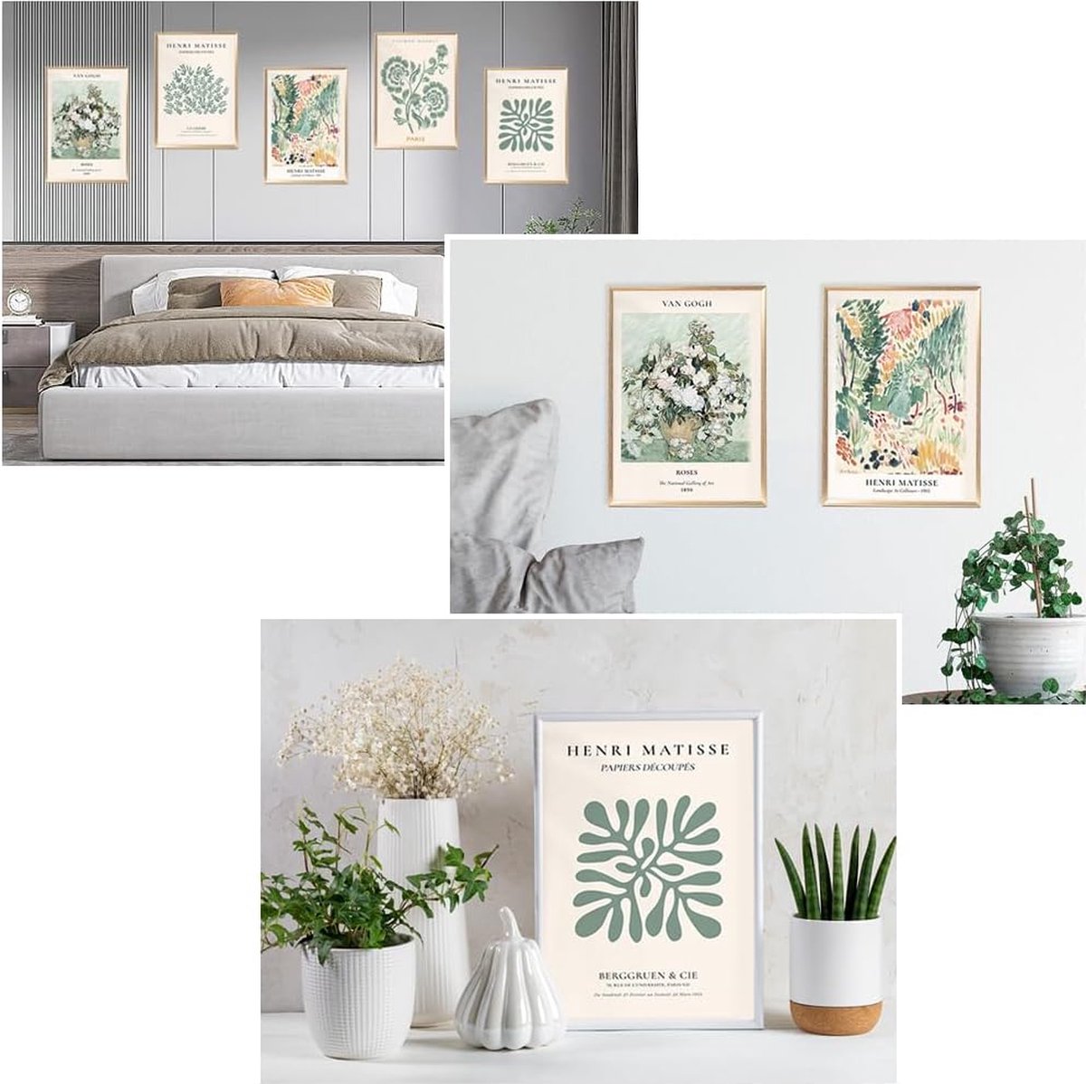 Vintage Bloemenmarkt Posters - Botanische Woondecoratie - Set van 6 - 20 x 25 cm — cadeau in Wonen & Interieur - foto 7