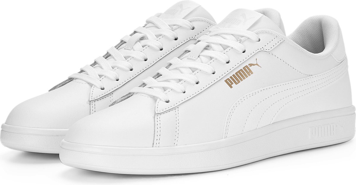 Puma SMASH 3.0 L herensneaker leer 390987 01 Wit