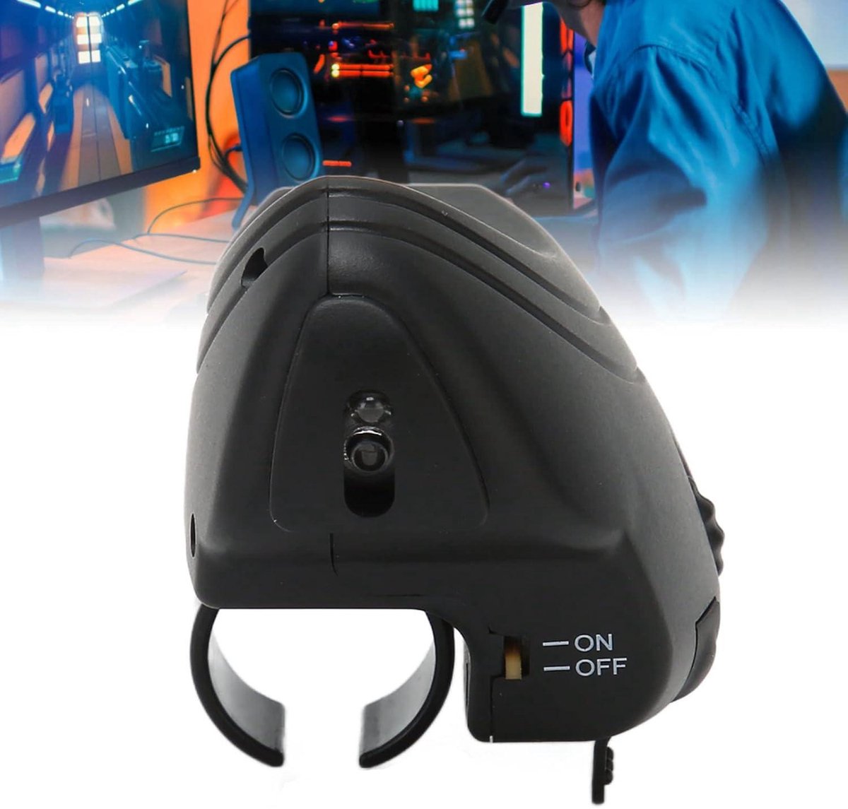 Kalttoy Draadloze Vingermuis – Oplaadbaar, 1200 DPI, Ergonomisch, Geschikt Voor Elk Oppervlak, Voor Presentaties En Gamen