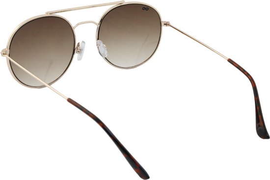 Croon Zonnebril Ozzy Unisex Rond Goud/bruin van Croon — afbeelding 4