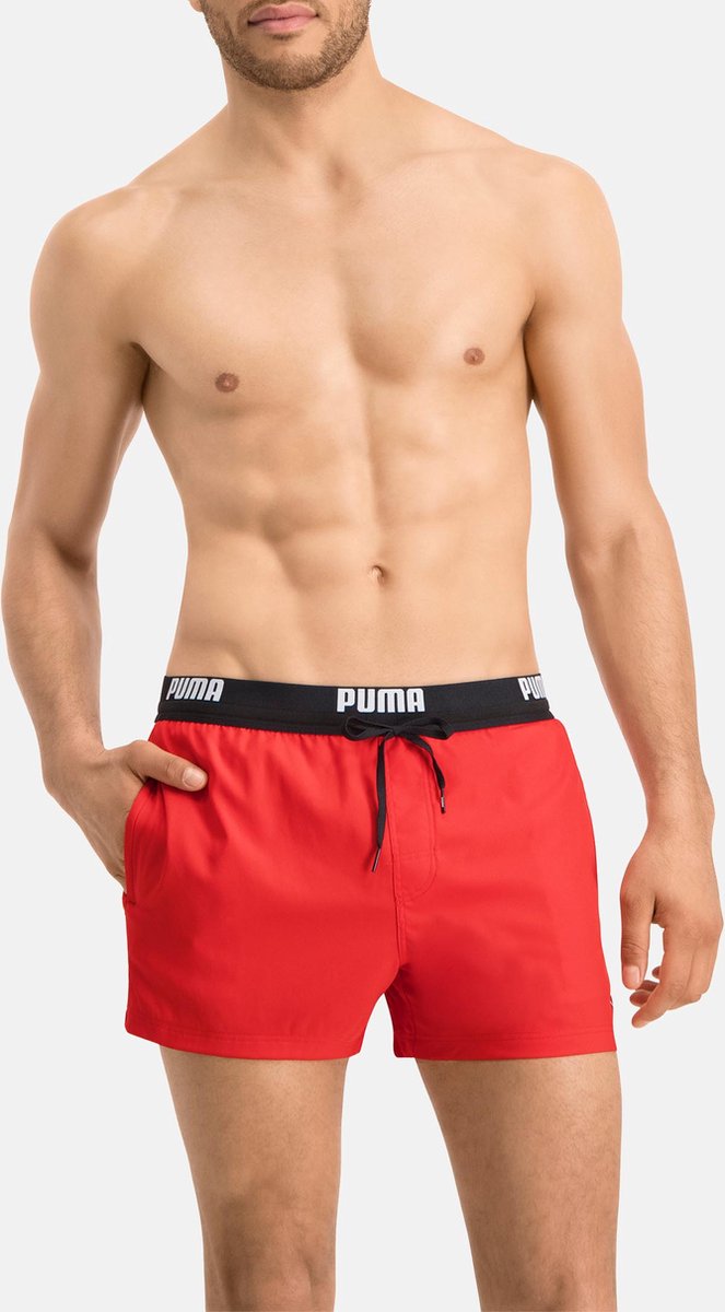 PUMA Swim Logo Short Heren Zwembroek - rood — afbeelding 2