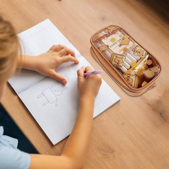 Carpincho Schrijfgoed-etui, pennenetui voor tekeningen, pennenetui