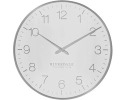 Riverdale Wandklok Ritz zilver 40 cm