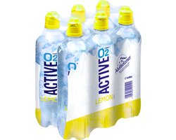 Active O2 | Lemon | 6 stuks | 6 x 500 ml