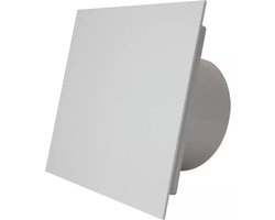Badkamer ventilator met vochtsensor Ø100mm - Met Timer - Muurventilator - Badkamerventilator - CE ventilator - Zeer stil (26dB) - Kunststof front