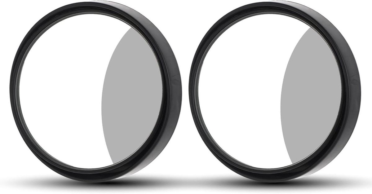 Image of 2 stuks 360° rotate dode hoekspiegel instelbare HD convex glas autodeurspiegel zelfklevende blinde spiegel voor dode kant naadloze contouren naar achteraanzicht zijspiegel