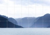 IXXI Norwegian Fjords, Claire Droppert - 140 x 100 cm - Gratis ophangtool - Grote wanddecoratie en posters - Minimalistisch, Naturalisme, Fotografie