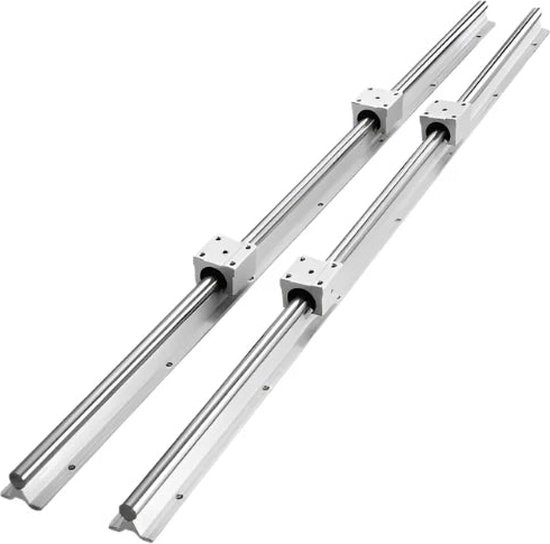Miniature Rail Linéaire Guide 15-300mm, Rail linéaire 4x Bloc de