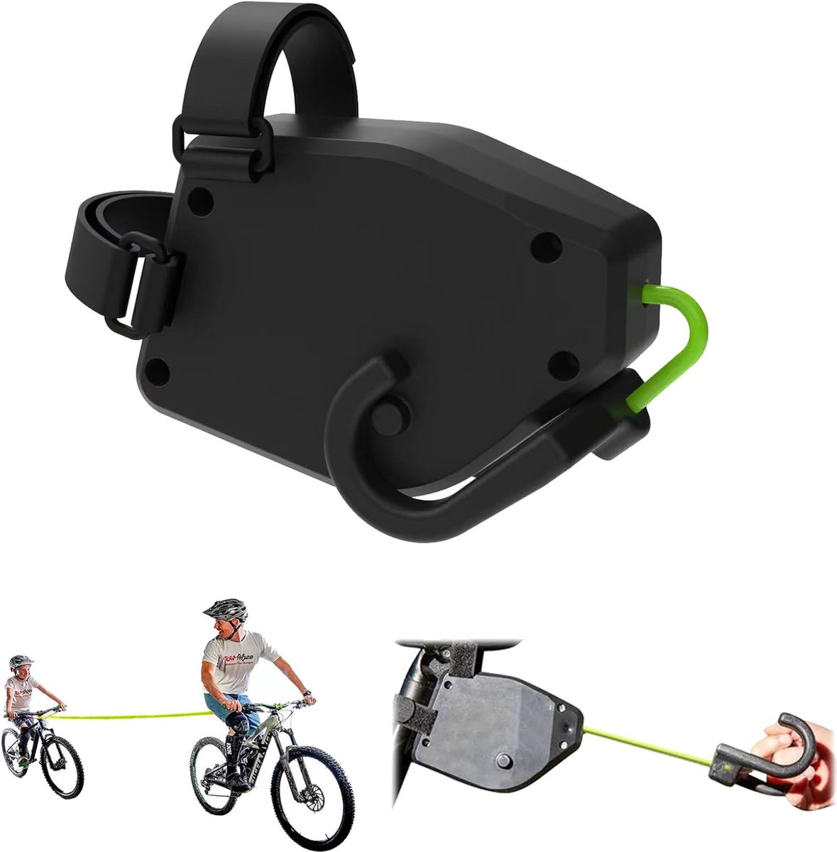 Goodivery ® Sleepkabel voor kinderen en volwassenen, douche-sleeptouw voor mountainbikes buiten, 2,5 meter fiets, sleepriem, elastisch, elastische sleepriem voor kinderen en volwassenen