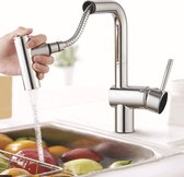 Pommeau de douche extractible de rechange pour robinet de cuisine multifonction Goodivery ® Pièce de rechange pour tête de pulvérisation de robinet de cuisine Chrome (#61011)