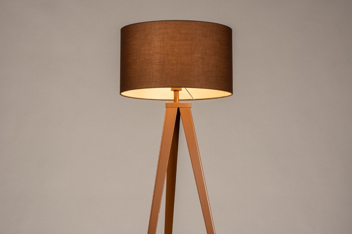 Lumidora Vloerlamp 31169 - ANTIQUA - E27 - Bruin - Metaal - ⌀ 52.5 cm