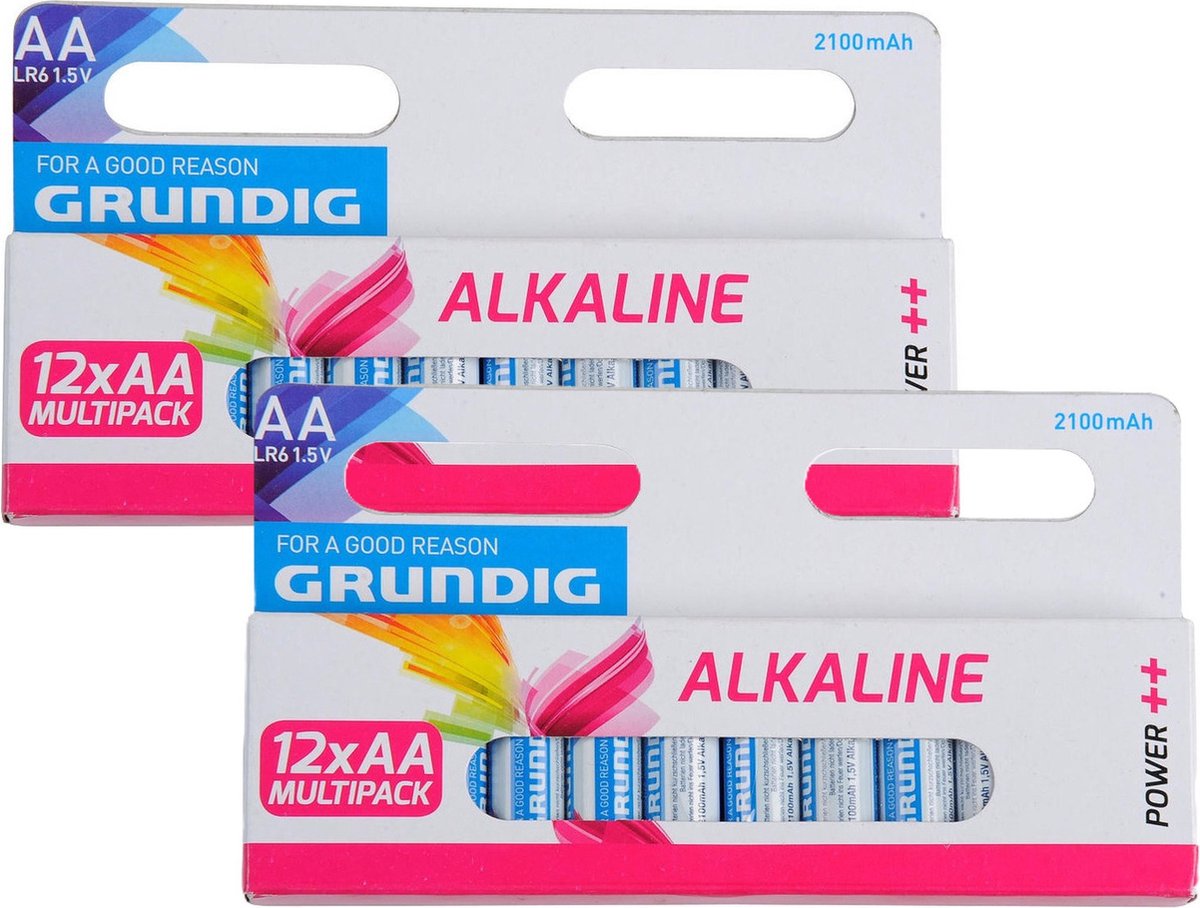 Grunig Batterijen penlites voordeelpakket - AA - 24x stuks