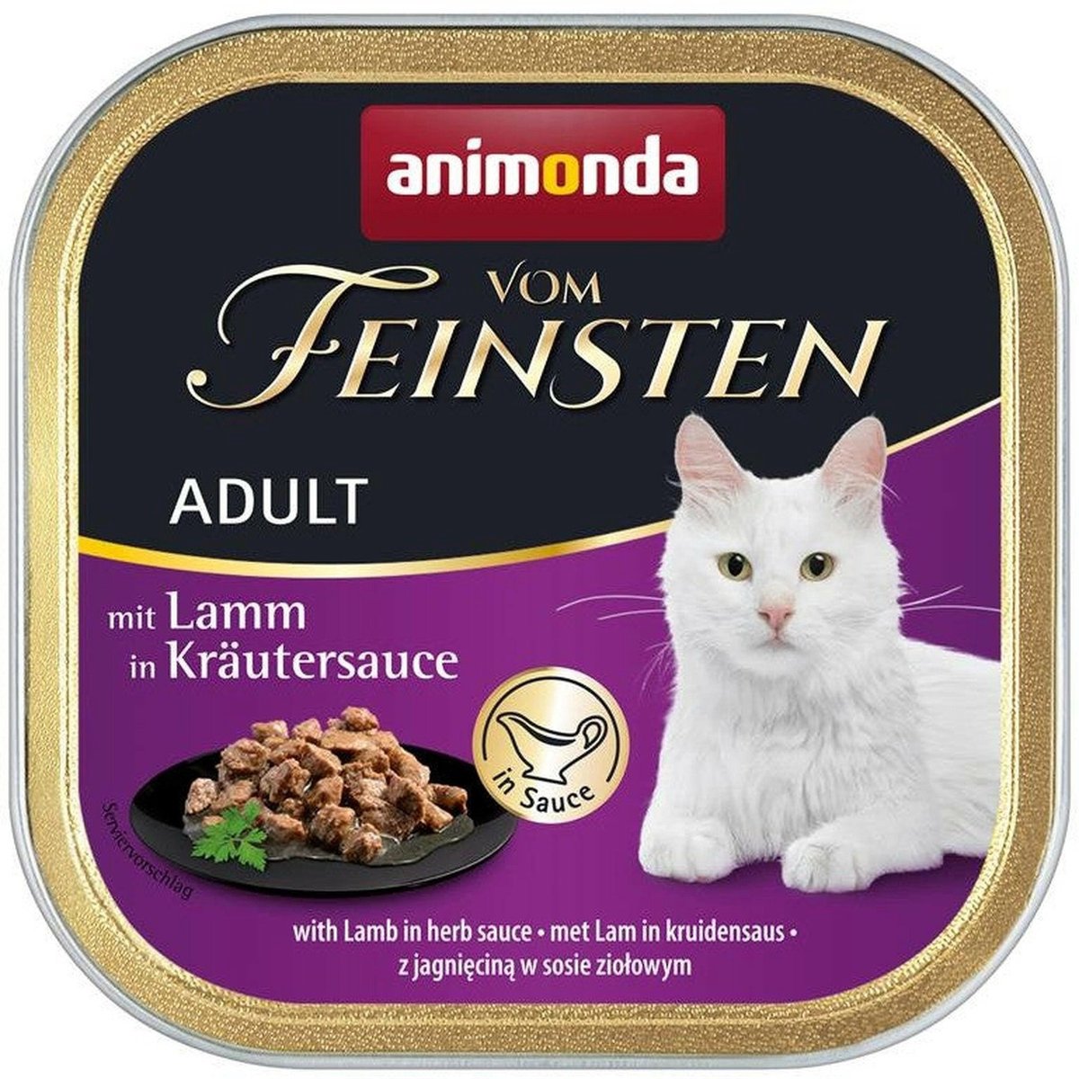 Animonda Animonda Cat Vom Feinsten 32x100g - met lam in kruidensaus