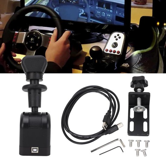16bit Hall Sensor USB Handrem Hydraulische Hendel SIM & Klem Voor Racegames G25 27 29 T500 Fanatecosw Dirt Rally