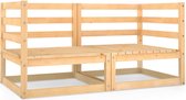 vidaXL Tuinbank 2-zits - Massief Grenenhout - 70x70x67 cm Hoekbank - Tuinset - Lounge Set - Buitentijdbank - Grenenhouten Bank - Terrasbank - Garden Furniture