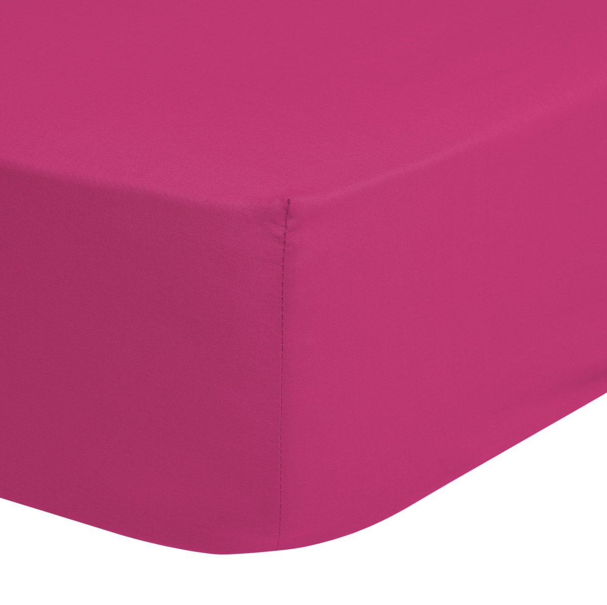 Good Morning hoeslaken effen kleur - 1 persoons 90x200 cm - Roze - 100% Katoen jersey