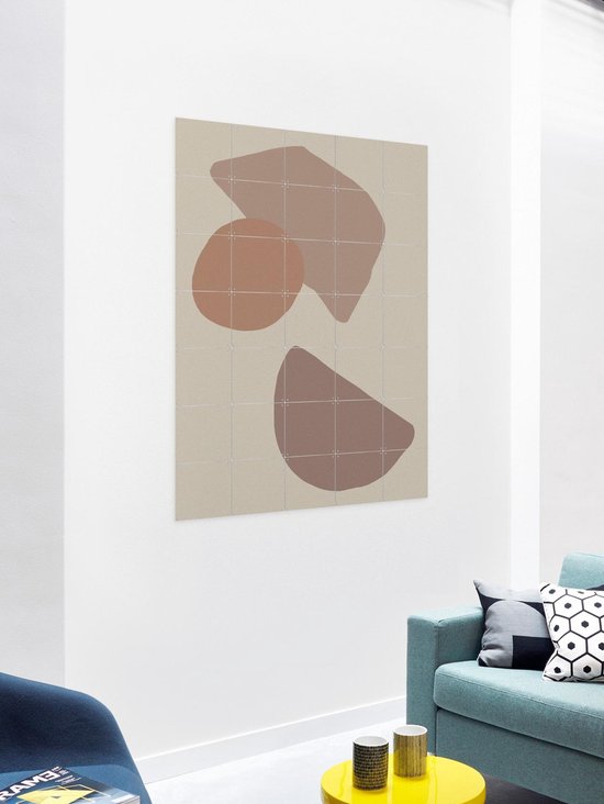 IXXI Mocha, Divers - 100 x 140 cm - Support de suspension gratuit - Grande décoration murale et affiches - Minimaliste, Graphisme, Abstrait, Géométrique