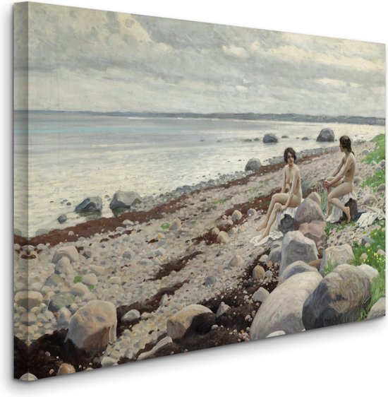 Paul Gustav Fischer - Bathers on a Beach - Badgasten op een strand (1910s) - 2:3