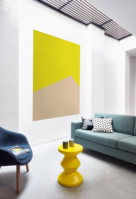 IXXI Color blocking - Yellow Beige - Décoration murale - Abstrait - 80 x 100 cm