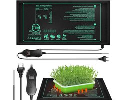 Warmtemat Planten - Waterdicht - Kweekmat 50 Watt – Kweekmat Verwarmingsmat - Kweken - Propagator – Mogelijk Voor Terrarium - 25 x 52,5 cm