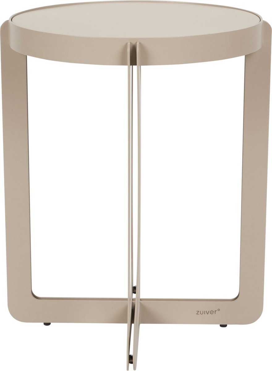 Zuiver Centre Bijzettafel Rond 42,5 cm Beige