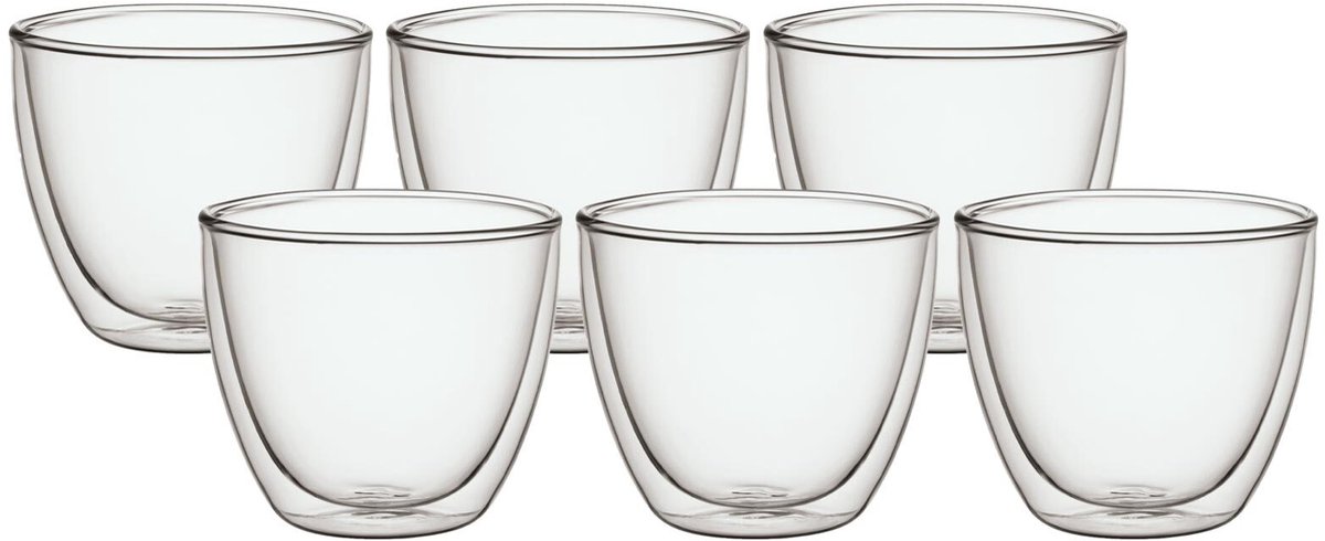 Doppelwandige Becher Manufacture Rock 250 ml Set van 6