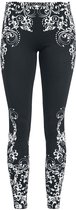 Black Premium by EMP Zwarte legging met print - Dames - S