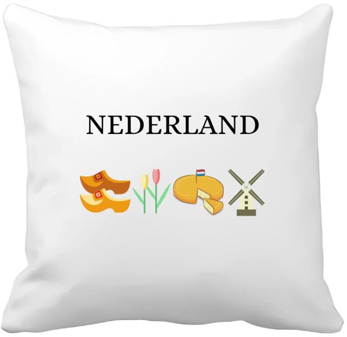 Akyol nederland Kussen hoes - Amsterdam - toeristen nederlanders - rood wit blauw - holland - cadeau - kado - 40 bij 40 cm Multicolor