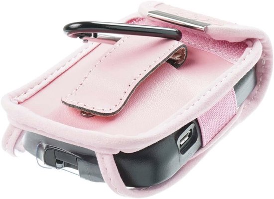 Leren tas met riemclip voor Freestyle Libre 1/2 en Insulinx - Roze mobiele telefoonhoes van RoJoHandschoentje — afbeelding 5