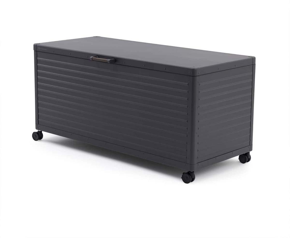 Gecheer Opbergdoos voor de tuin, antraciet, 129 x 67 x 65 cm, 76