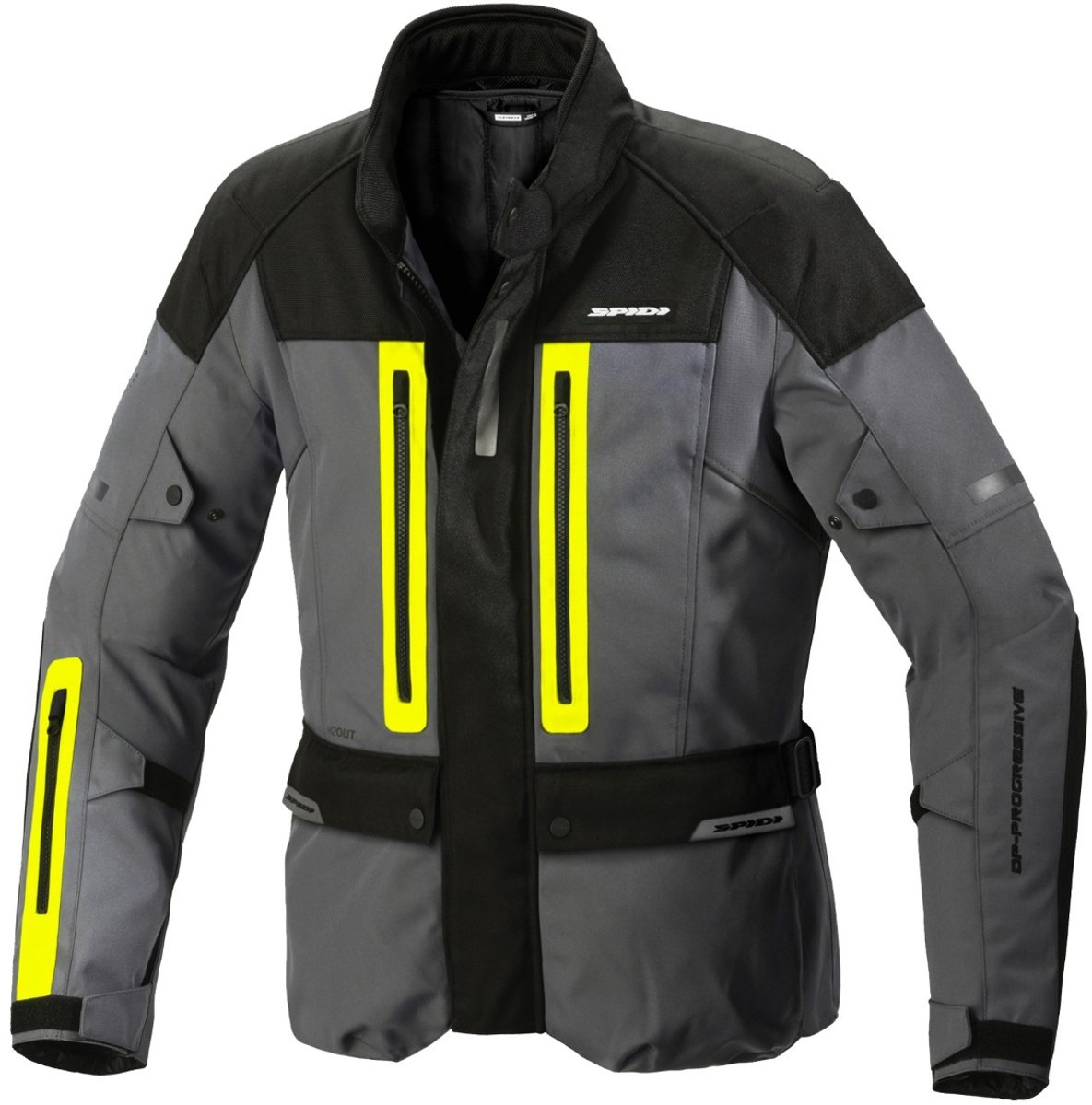 Spidi Traveler 3 Jas Zwart Fluo Geel - Jas
