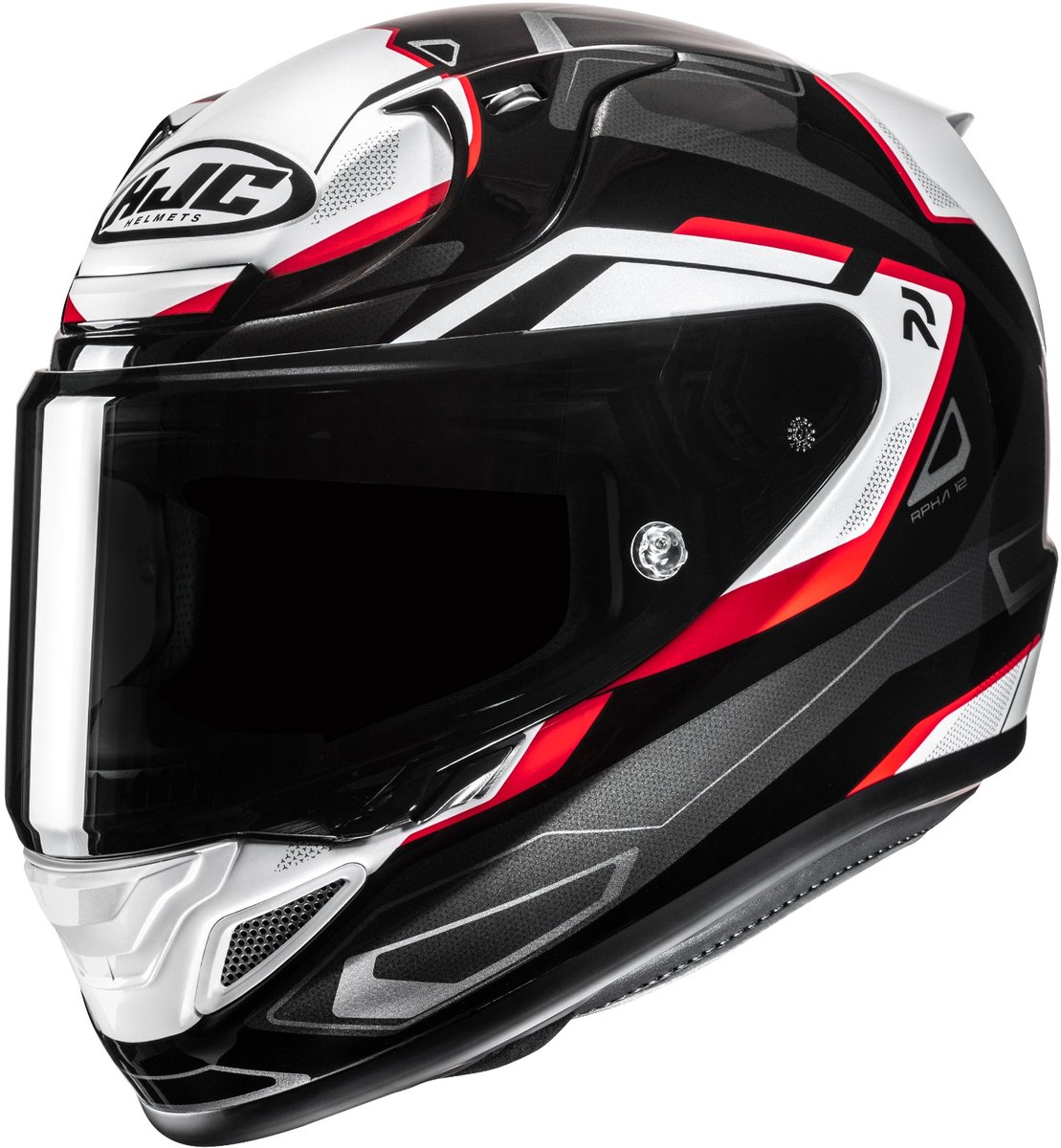 HJC RPHA 12 Brels Zwart Wit Rood Integraalhelm - Maat L - Helm