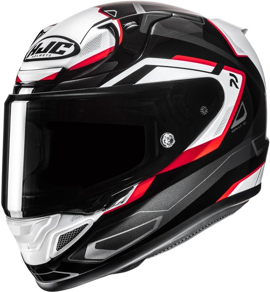 HJC RPHA 12 Brels Zwart Wit Rood Integraalhelm - Maat L - Helm | bol